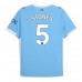 Manchester City John Stones #5 Hjemmedrakt 2025-26 Korte ermer